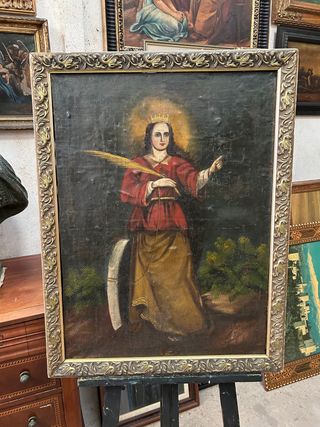 CUADRO SANTA LUCIA SIGLO XVII XVIII