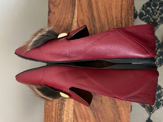  Mocasín Mule pelo Uterqüe