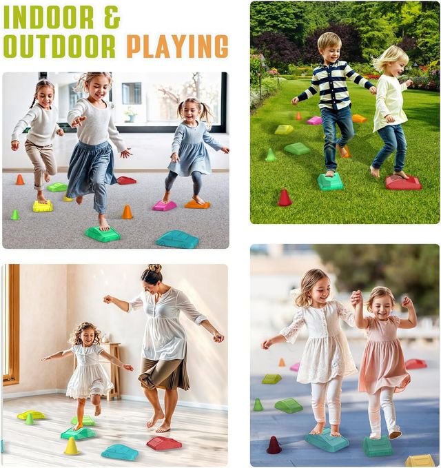 Set Balance Stone per bambini, 7 pezzi