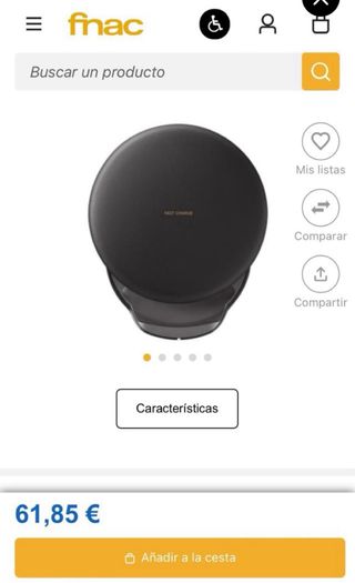 Cargador inalambrico Samsung