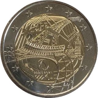 8 Monedas 2 € Francia conmemorativas