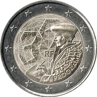 8 Monedas 2 € Francia conmemorativas