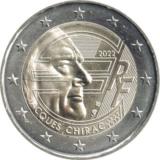 8 Monedas 2 € Francia conmemorativas