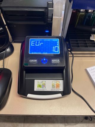 Detector de billetes y contadora autorizado