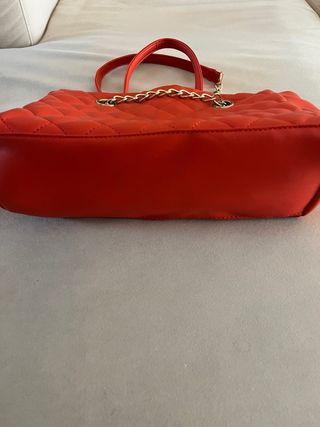 Borsa a braccio color corallo 
