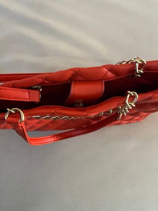 Borsa a braccio color corallo 