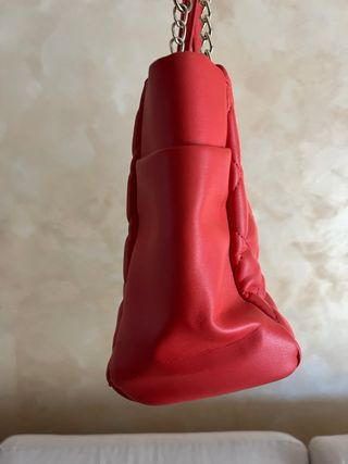Borsa a braccio color corallo 