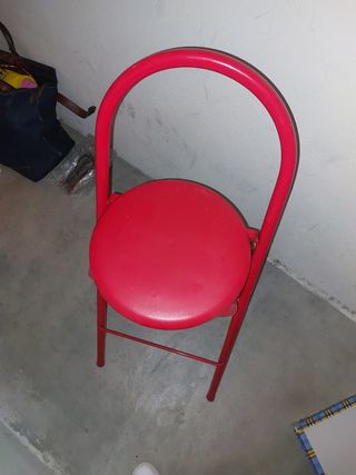 3 Taburetes plegable 3ud fucsia