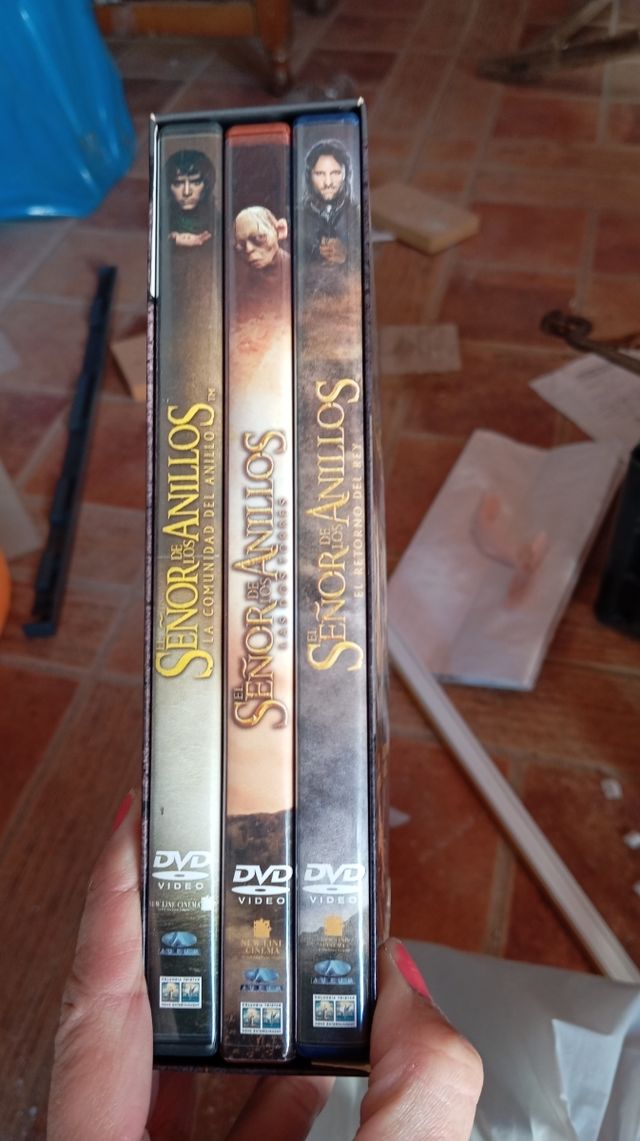 Caja 3 DVD el señor de los anillos