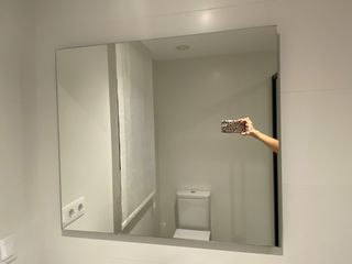 Mueble baño 80 cm con lavabo y espejo