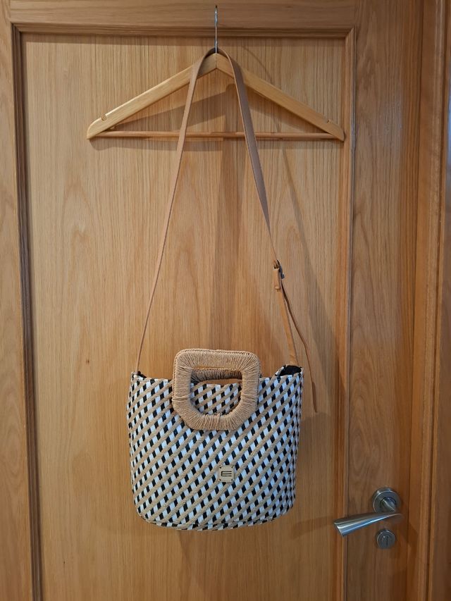 Bolso rafia tipo tote
