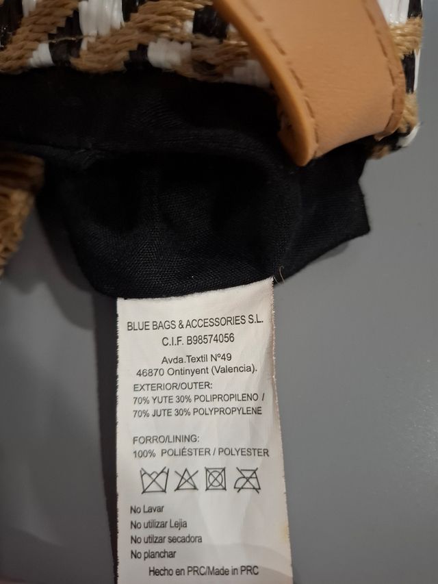 Bolso rafia tipo tote