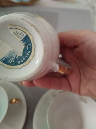 Juego de dos tazas "tú y yo". Muy antiguo.