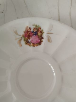 Juego de dos tazas "tú y yo". Muy antiguo.