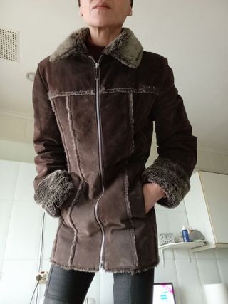 Chaqueta piel abrigo talla 36 nuevo