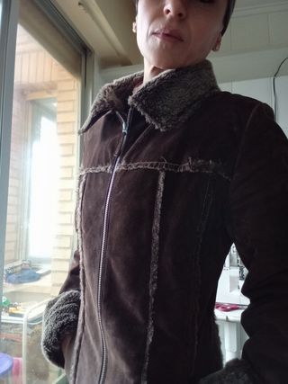 Chaqueta piel abrigo talla 36 nuevo