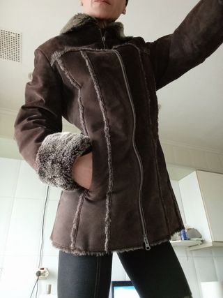 Chaqueta piel abrigo talla 36 nuevo