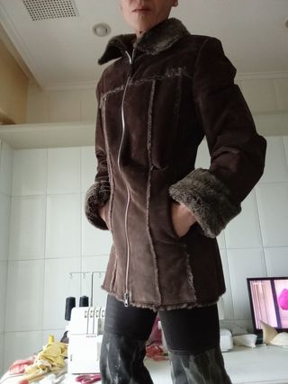 Chaqueta piel abrigo talla 36 nuevo