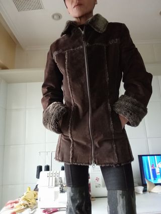 Chaqueta piel abrigo talla 36 nuevo