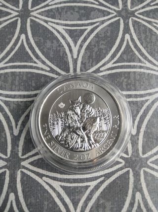 Moneda 2 Oz Hombre Lobo Canadá 2021