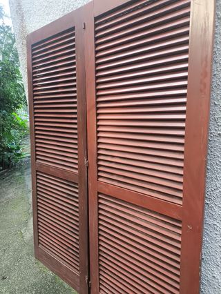 Puerta madera mallorquina