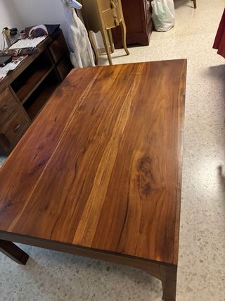 Mesa baja de madera maziza