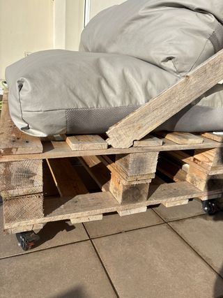 Cojines impermeables para sofa de palets exterior