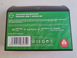 Altavoz bluetooth portatil