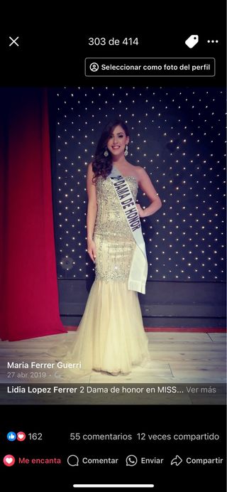 Traje de gala pedreria