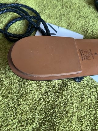 SANDALIAS PIEL. NEGRO