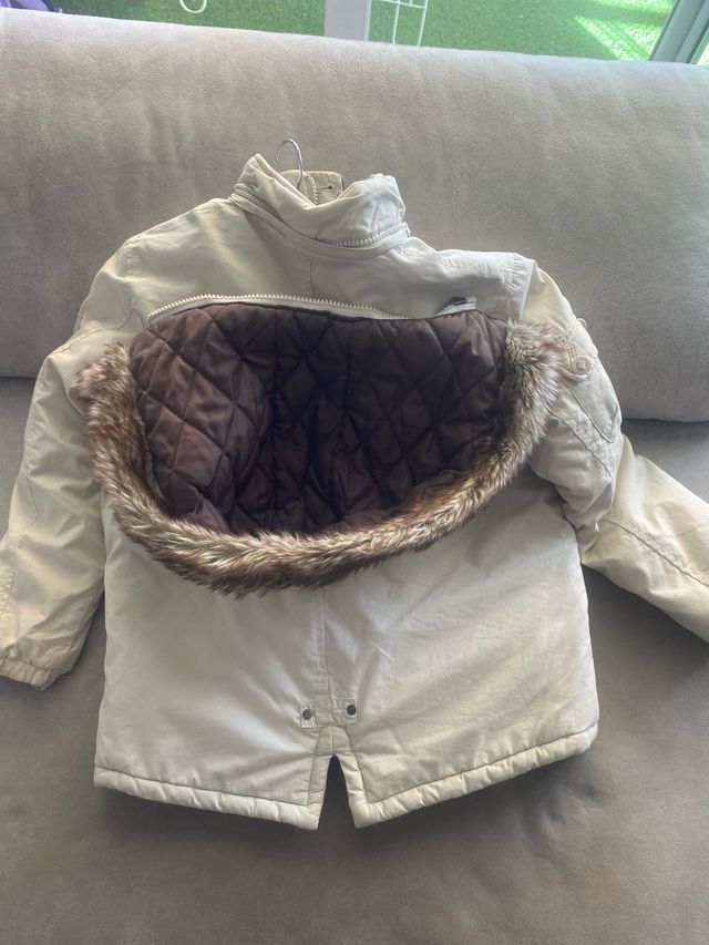 Chaqueta de invierno niño beige