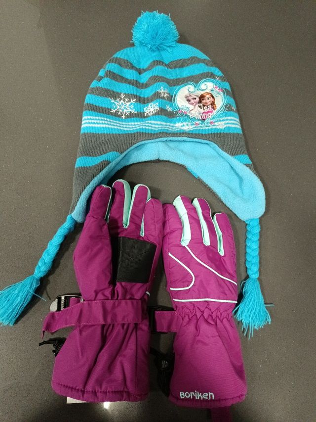 Guanti e cappello da neve 3-6 anni