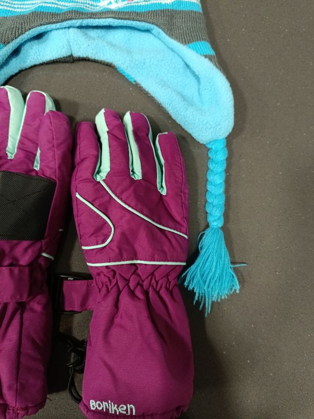 Guanti e cappello da neve 3-6 anni