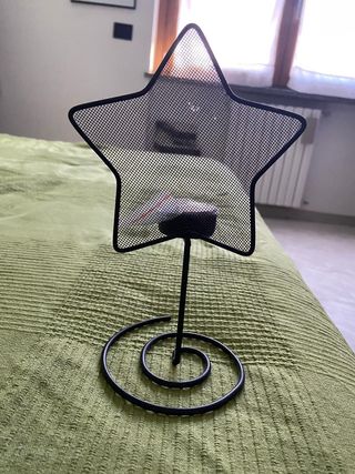 Porta candela stella