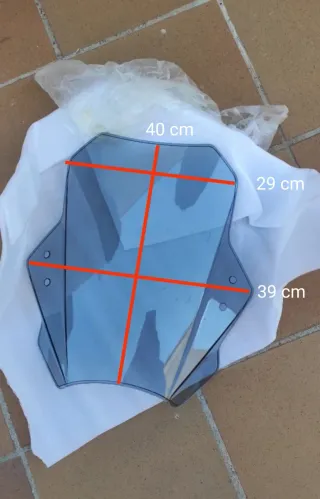 Pantalla cúpula para motos