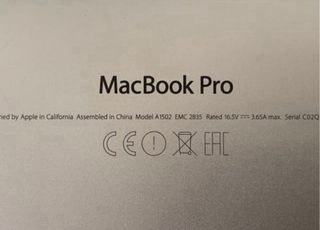 Tapa para MacBook Pro A1502 13" Mdi 2014/2015/2013