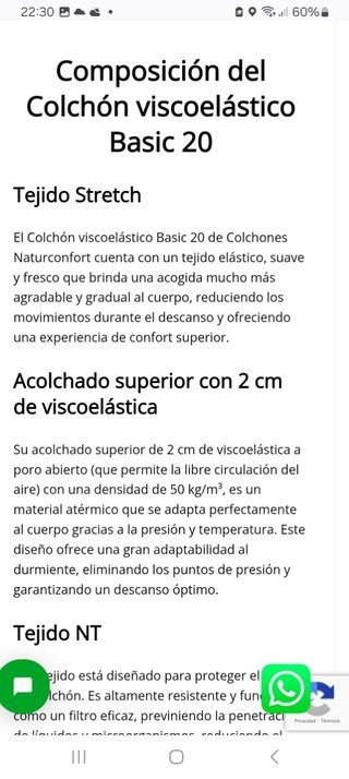 Colchon visco nuevo
