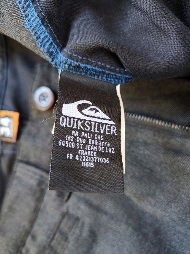 Quiksilver pantalone stright fit taglia 34 grigio