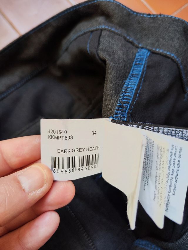 Quiksilver pantalone stright fit taglia 34 grigio