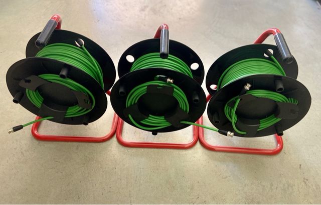 3x Bobina BNC con 50 metros BNC video cable
