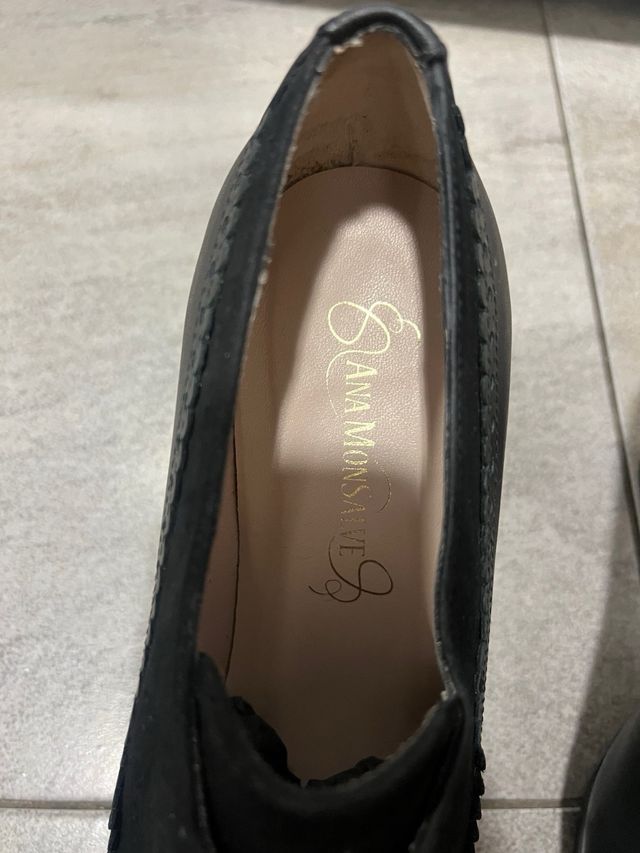 Zapatos negros tacon Ana Monsalve