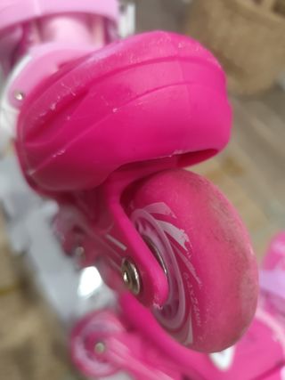 Patines con casco y protecciones