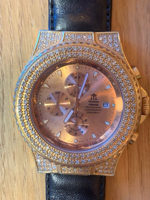 Reloj de diamantes Techno Mania