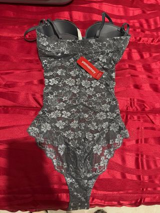Body in pizzo push up grigio yamamay