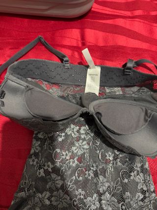 Body in pizzo push up grigio yamamay