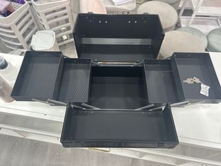 Maletin organizador en cuero negro