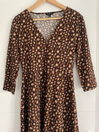 Abrigo tipo gabardina de antelina talla 38