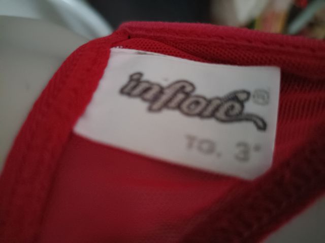 Reggiseno push up rosso con pizzo