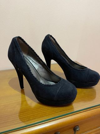 Zapato vestir negro ante Talla38 Marca DOSPIES