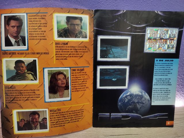 Independence day album cromos completo.